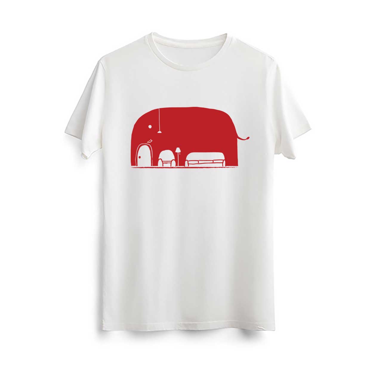 تیشرت سفید چطور میشه یک فیل رو توی خونه جا داد